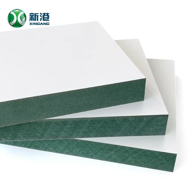 18mm Waterproof Green MDF Board Laminated High Gloss Surface Paper For Furniture